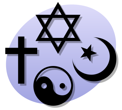 Symbols from various world religions